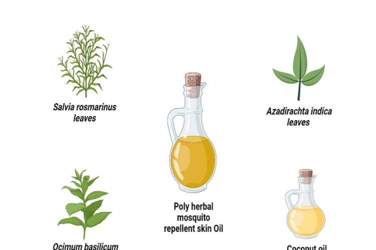 Ingredients of Poly Herbal Mosquito Repellent Skin Oil