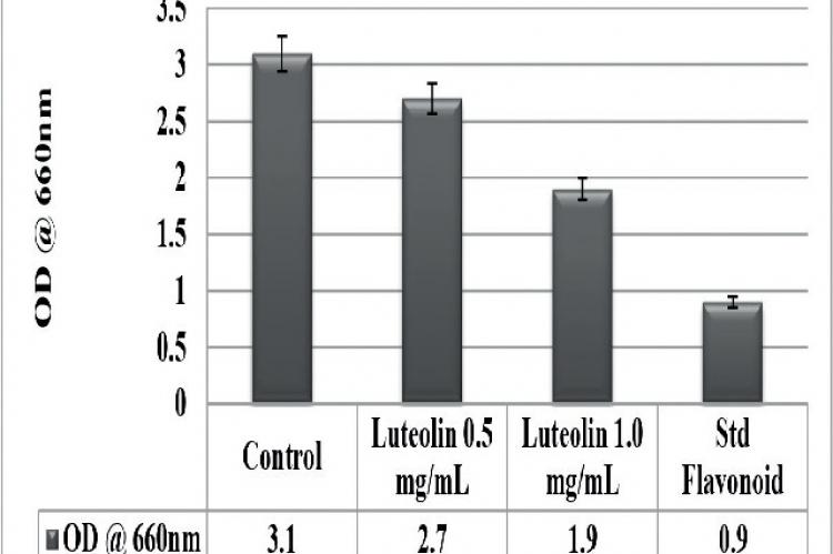 Growth of wild-type at different concentrations. The growth rate of yeast cells was measured in the presence of test compounds at 660 nm