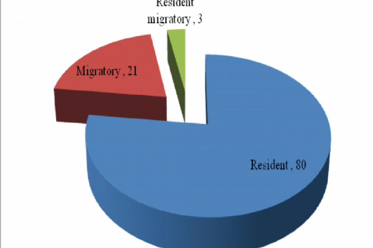 Status of birds species in Social Foresty Division, Bareilly